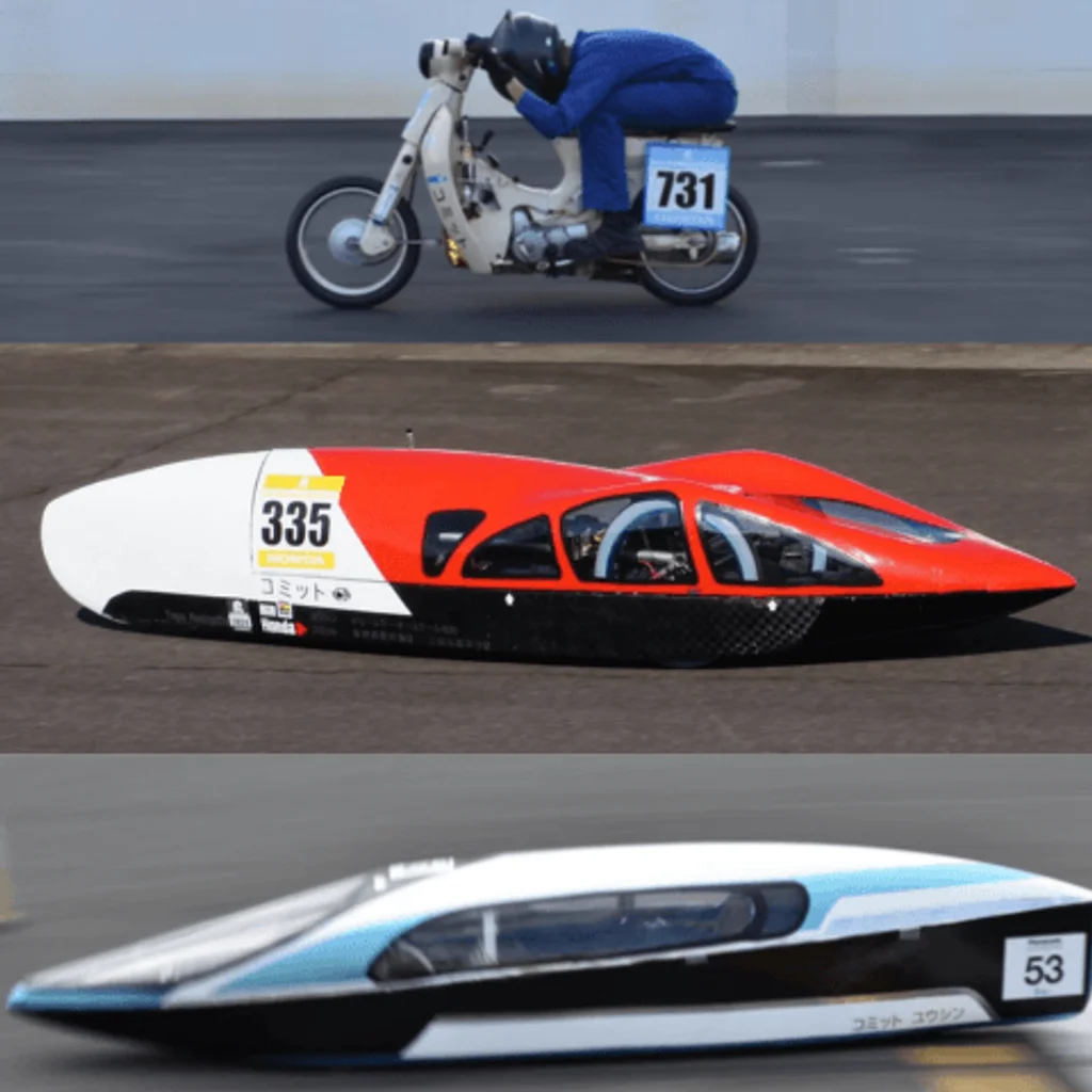 競技車両の展示